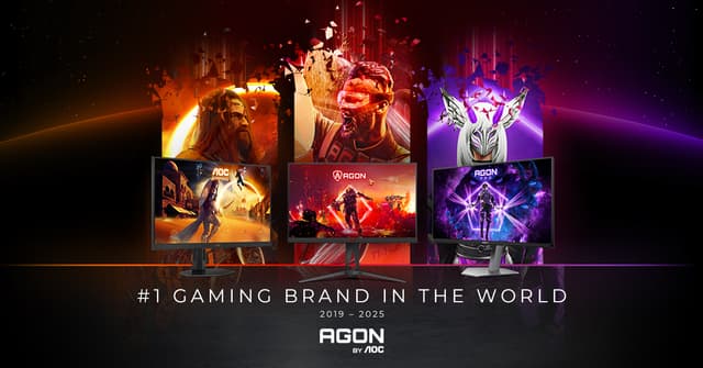 AGON by AOC, lider la monitoarele de gaming pentru al 6-lea an consecutiv, continuă inovația în tehnologie și experiențe de joc superioare pentru gameri.