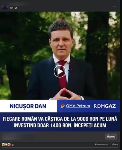  Înșelătorie Deepfake cu Candidații la Președinție - Exploatând Proiectul Neptun Deep pentru Escrocherii Financiare în România