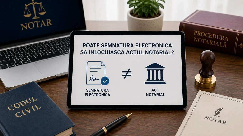 Poate semnătura electronică să înlocuiască actul notarial?