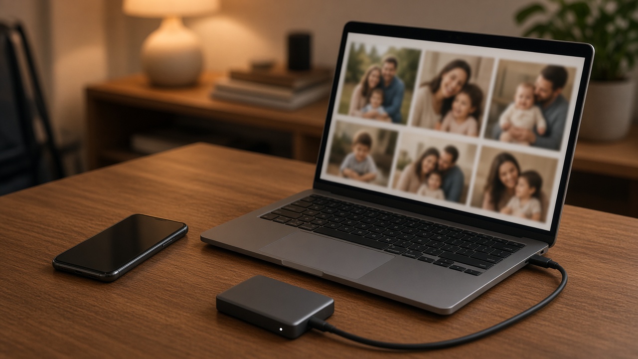 Cum faci backup la pozele de familie în 2026: ghidul complet, de la telefon la regula 3-2-1